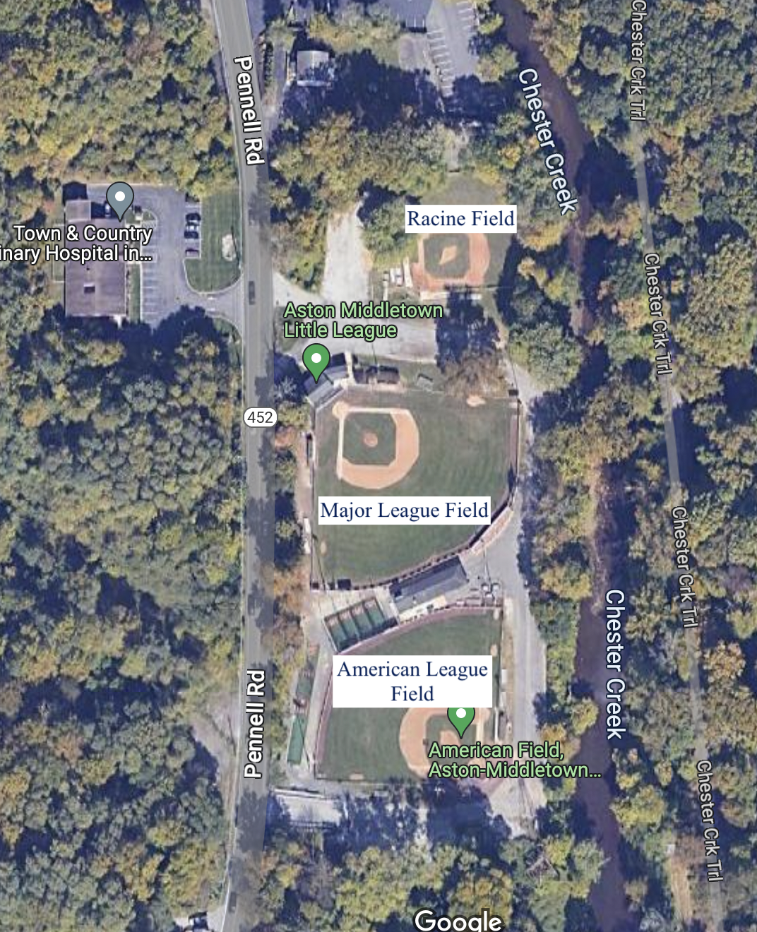 Middletown Little League Boundary Map